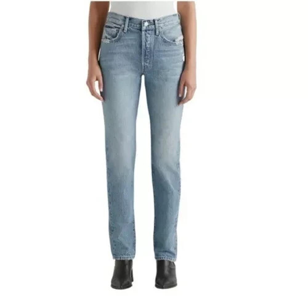 Edwin CAI Classic Straight Jeans in Blue Shield Size 29 Button Fly Light Wash